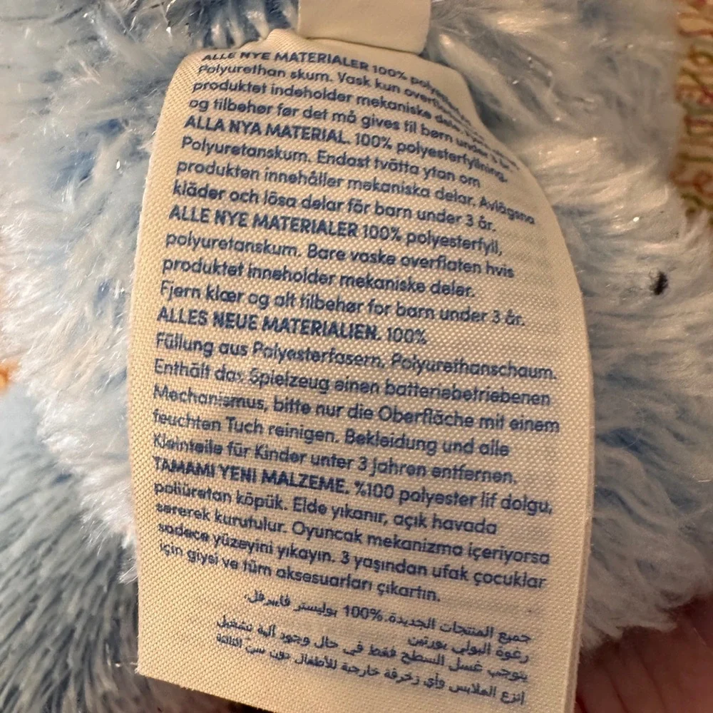 Build A Bear BAB Disney Frozen Elsa Teddy Bear Plush Stuffed Animal Blue 16
